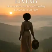 A Black woman stands on the edge of a mountain overlook at sunrise, symbolizing personal transformation through travel. Capturing the essence of living in the moment and moving through fear.