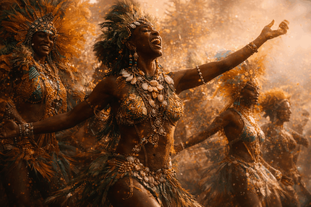 Carnival across the African diaspora as cultural sovereignty expressed through rhythm, costume, and movement