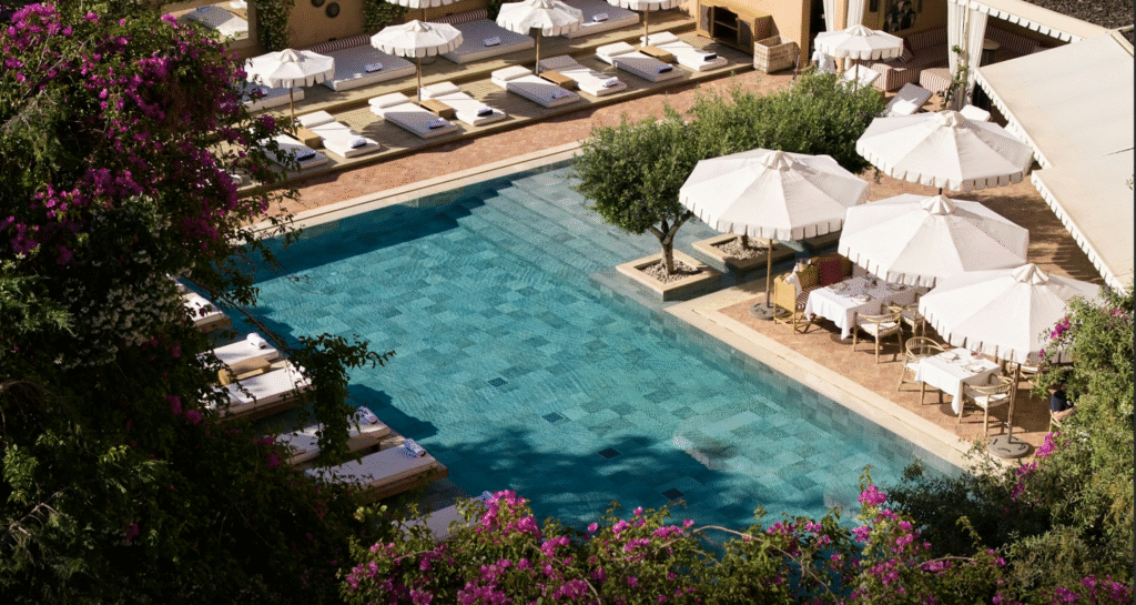 Pool at The Margi hotel in Vouliagmeni on the Athens Riviera